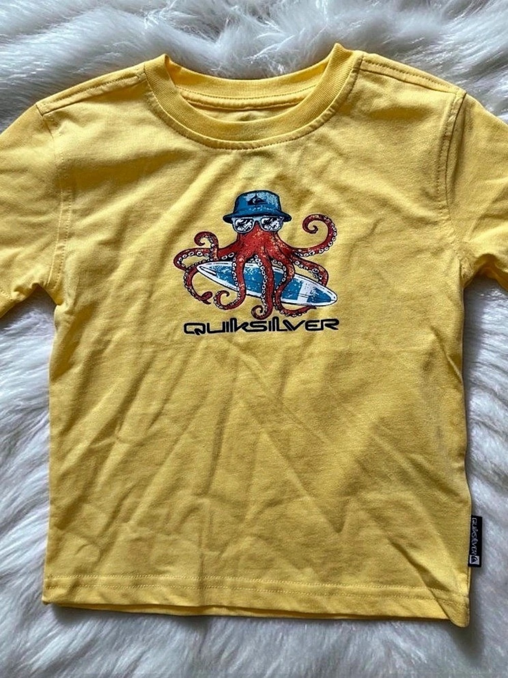 Quiksilver Mr. Octo Short-Sleeve T-Shirt Boys 3T Yellow